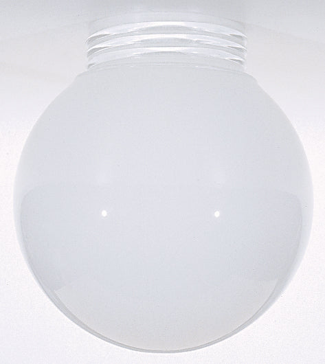 SATCO/NUVO Opal Ball Glass Globe Shade 6 Inch Diameter 3-11/64 Inch Screw Fitter Inside Sprayed White (50-216)