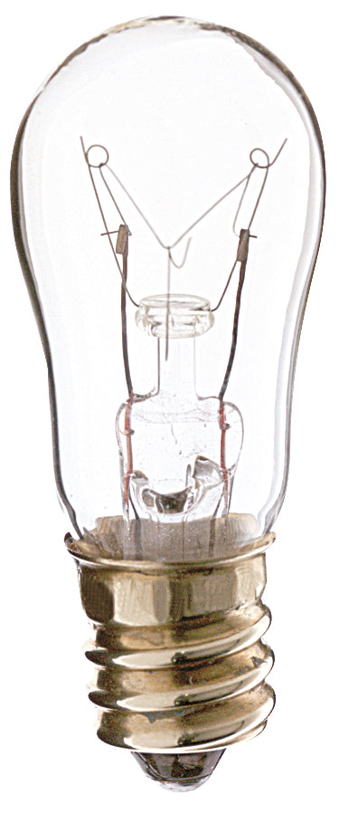 SATCO/NUVO 6S6 6W S6 Incandescent Clear 2500 Hours 30Lm Candelabra Base 130V 2700K (S3900)