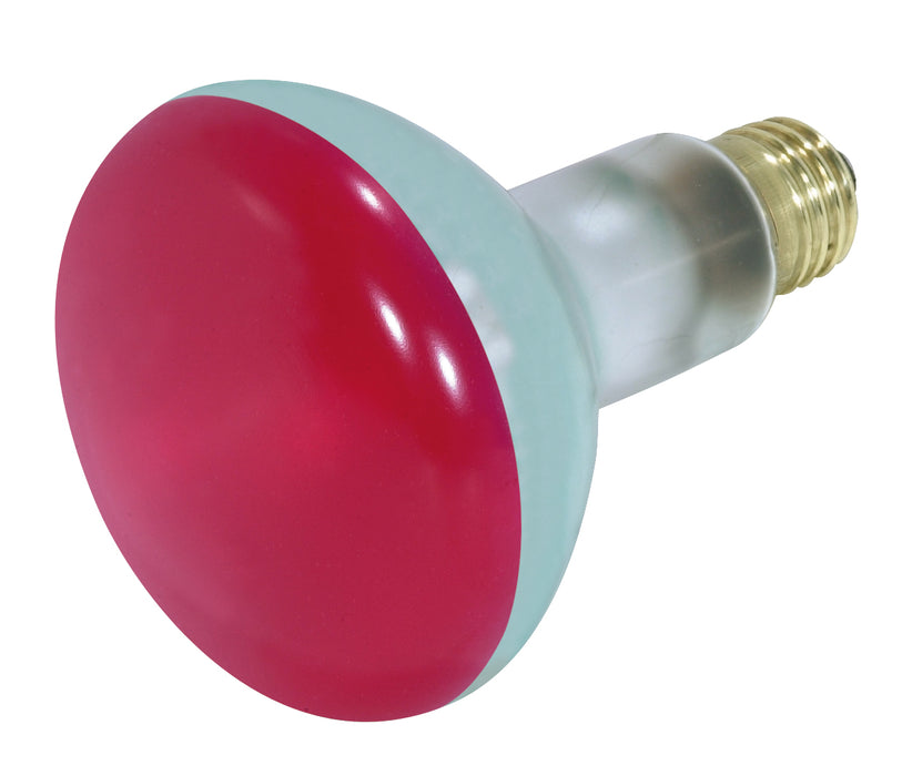 SATCO/NUVO 75BR30/R 75W BR30 Incandescent Red 2000 Hours Medium Base 130V (S3240)
