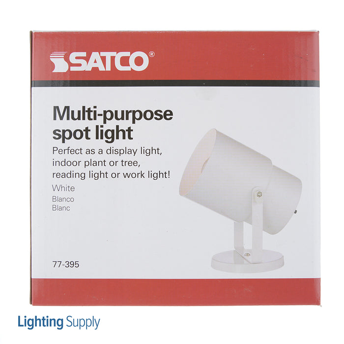 SATCO/NUVO Plant Lamp Steel White Finish (SF77-395)