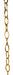 SATCO/NUVO 8 Gauge Chain Brass Finish 1 Yard Len 11/2 Inch Link Len 7/8 Inch Link Wide 1/8 Inch Thick 100 Yard Per Carton 35 Pounds Maximum (79-455)