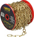 SATCO/NUVO 8 Gauge Chain Brass Finish 100 Foot To Reel-1 Reel To Master 35 Pounds Maximum (79-209)