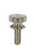 SATCO/NUVO Solid Brass Thumb Screw Flat Head 8/32-3/8 Inch Length Chrome Finish (80-2180)
