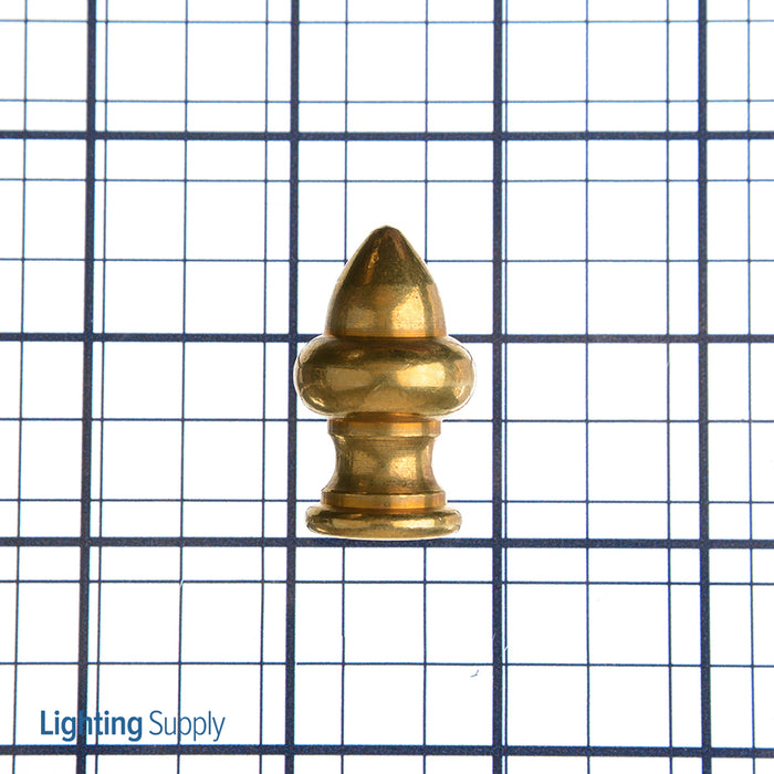 SATCO/NUVO Acorn Finial 1-1/2 Inch Height 1/8 IP Burnished And Lacquered (90-837)