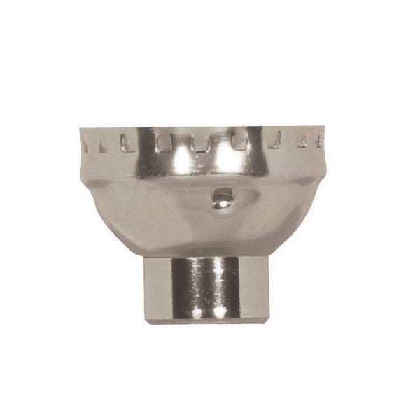 SATCO/NUVO Aluminum Cap With Paper Liner 1/4 IP Less Set Screw Nickel Finish (80-1437)