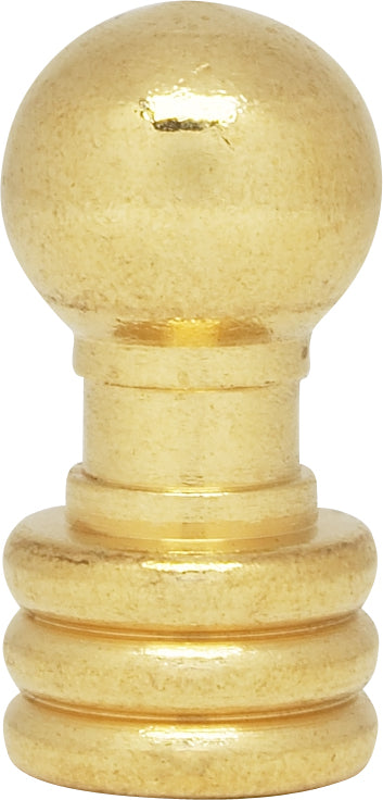 SATCO/NUVO Ball Knob Finial Burnished And Lacquered 1-1/8 Inch Height 1/4-27 (90-1386)