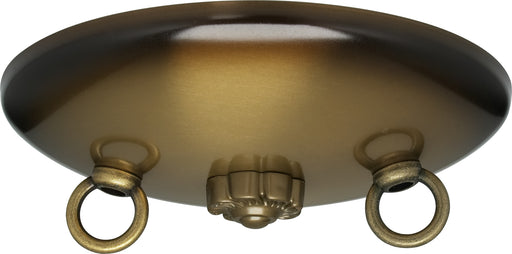 SATCO/NUVO Bath Swag Canopy Kit Antique Brass Finish 5 Inch Diameter 3 7/16 Inch Holes Includes Hardware 10 Pounds Maximum (90-191)