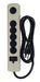 SATCO/NUVO 6 Outlet Surge Strip 6 Foot 14/3 SJT With Straight Plug 300 Joules 15A-120V 1875W (91-232)