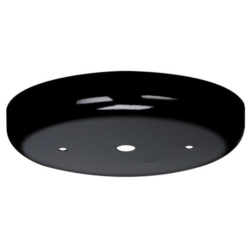 SATCO/NUVO Contemporary Canopy Only Black Finish 5-1/4 Inch Diameter 7/16 Inch Center Hole 2-8/32 Bar Holes (90-1862)