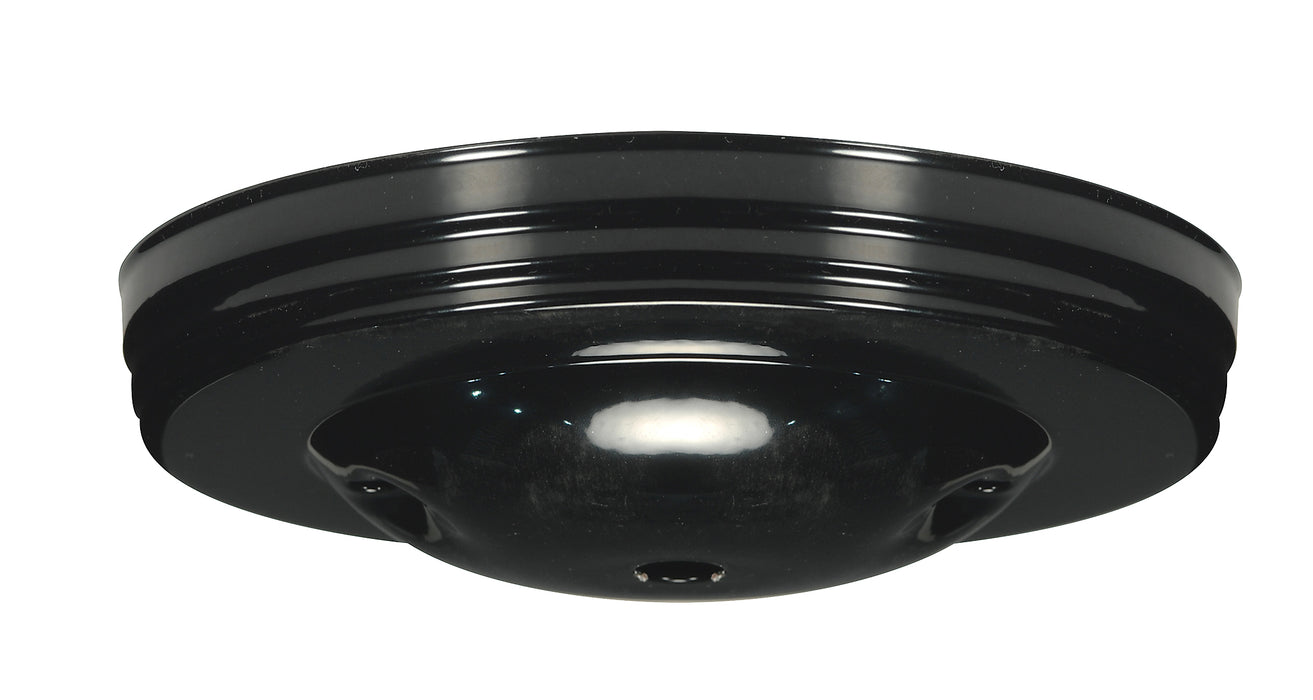 SATCO/NUVO Smooth Canopy Only Black Finish 5 Inch Diameter 7/16 Inch Center Hole 2-8/32 Bar Holes (90-1899)