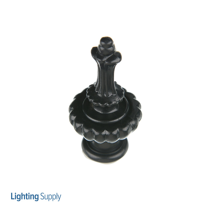 SATCO/NUVO Black Plastic Finial (90-803)