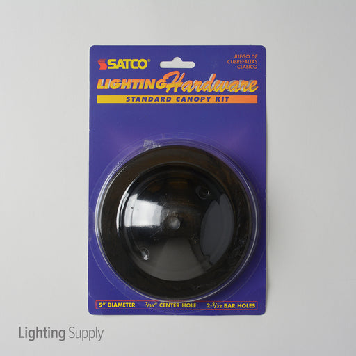 SATCO/NUVO Plain Canopy Kit Black Finish (S70-065)