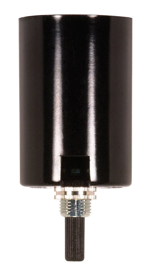SATCO/NUVO Phenolic Bottom Turn Knob With Removable Husk 1/8 IP Screw Terminals 2 Inch Height 1-1/2 Inch Diameter 3/8 Inch Bushing 660W 250V (80-1326)
