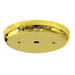 SATCO/NUVO Contemporary Canopy Only Brass Finish 5-1/4 Inch Diameter 7/16 Inch Center Hole 2-8/32 Bar Holes (90-1859)
