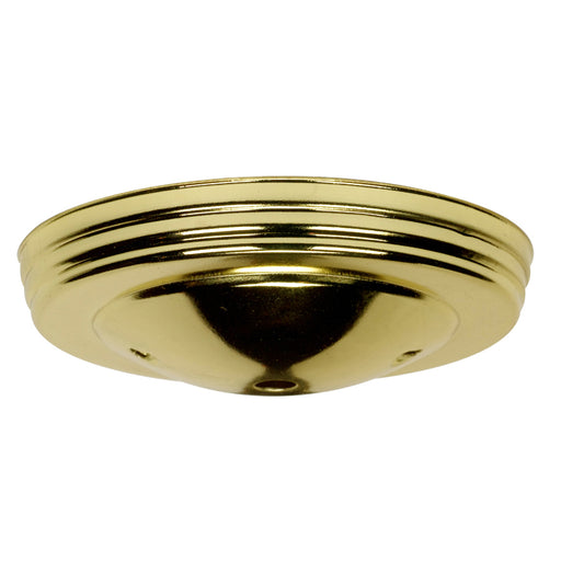 SATCO/NUVO Smooth Canopy Only Brass Finish 5 Inch Diameter 7/16 Inch Center Hole 2-8/32 Bar Holes (90-1897)