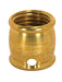 SATCO/NUVO Brass Coupling 1/2 Inch Long 1/4 F X 1/8 Slip 8/32 Hole Burnished And Lacquered (90-634)