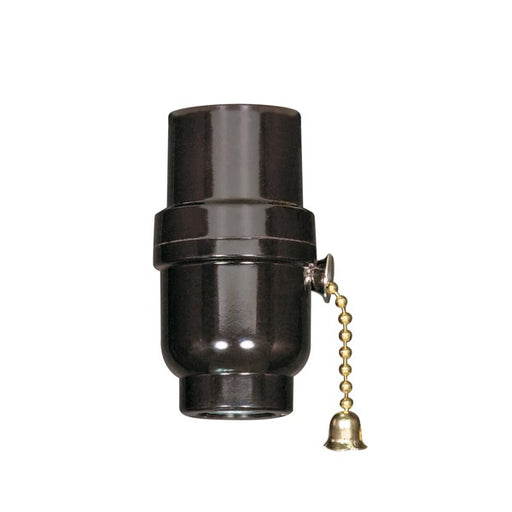 SATCO/NUVO Brass 3-Way Pull Chain 1/8 IP Cap With Metal Bushing Less Set Screw (80-1638)