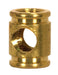 SATCO/NUVO Brass Armback Unfinished 5/8 Inch X 13/16 Inch 1/8 IP X 1/8 IP X1/8 IP X 1/8 IP With 4 Holes (90-2373)