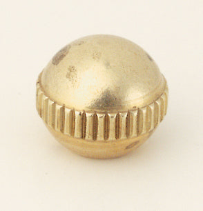 SATCO/NUVO Brass Ball Knurled 8/32-3/8 Inch Diameter Burnished And Lacquered (90-711)