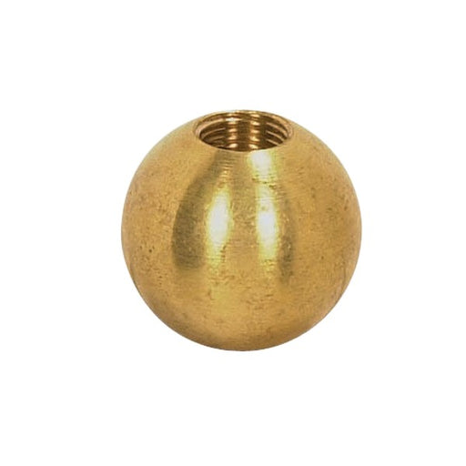 SATCO/NUVO Brass Ball 1-1/4 Inch Diameter 1/8 IP Tap Unfinished (90-1631)