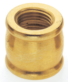 SATCO/NUVO Brass Coupling 1/2 Inch Long 1/4 F X 1/8 F Burnished And Lacquered (90-623)