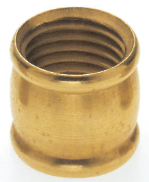 SATCO/NUVO Brass Coupling 1/2 Inch Long 1/4 IP Burnished And Lacquered (90-241)