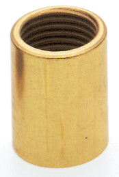 SATCO/NUVO Brass Coupling 5/8 Inch Long 1/8 IP Burnished And Lacquered (90-332)