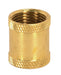 SATCO/NUVO Brass Coupling 7/8 Inch Long 3/8 IP Burnished And Lacquered (90-614)