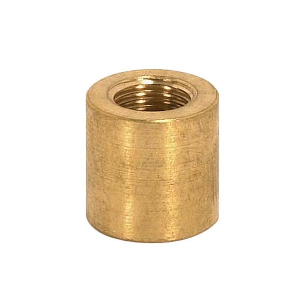 SATCO/NUVO Brass Coupling Unfinished 5/8 Inch Long 5/8 Inch Diameter 1/4 IP (90-2156)