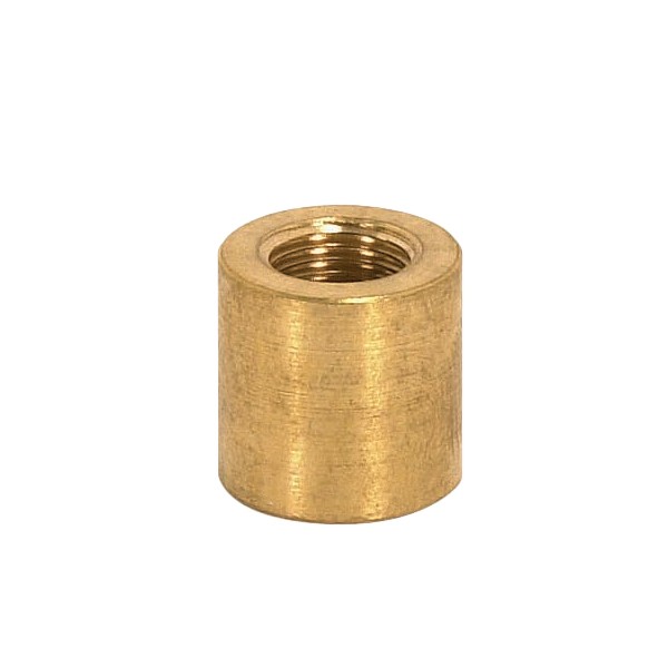 SATCO/NUVO Brass Coupling Unfinished 5/8 Inch Long 5/8 Inch Diameter 1/8 F X 1/4 F (90-2157)