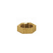 SATCO/NUVO Brass Hexagon Locknut 1/4 IP 11/16 Inch Hexagon 3/16 Inch Thick Unfinished (90-1701)