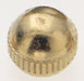 SATCO/NUVO Brass Knob 8/32 Knurled 3/8 Inch Diameter Burnished And Lacquered (90-955)