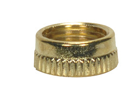 SATCO/NUVO Knurled Nut For Switches Brass For Rotary And Push (90-2583)