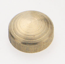 SATCO/NUVO Brass Lock-Up Cap 1/8 IP 9/16 Inch Diameter 1/4 Inch Height Burnished And Lacquered (90-551)