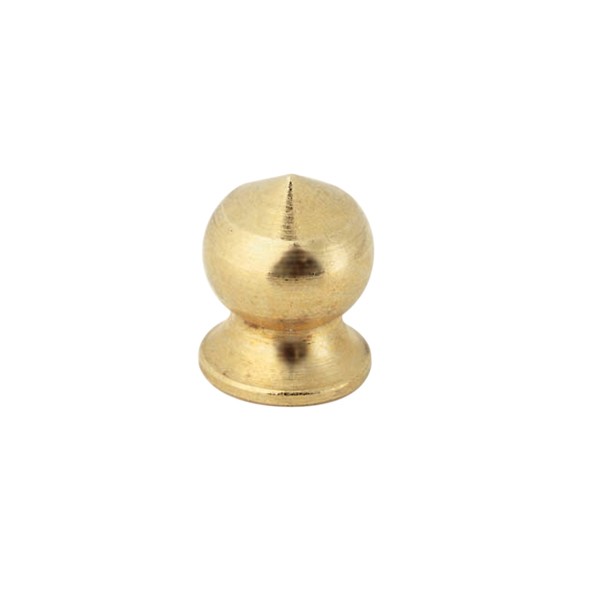 SATCO/NUVO Brass Pear Knob 8/32 Burnished And Lacquered (90-652)
