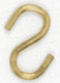 SATCO/NUVO Brass Plated S-Hook 1 Inch (90-008)