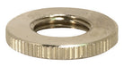 SATCO/NUVO Brass Round Knurled Locknut 3/4 Inch Diameter 1/8 IP 3/32 Inch Thick Nickel Plated Finish (90-1577)