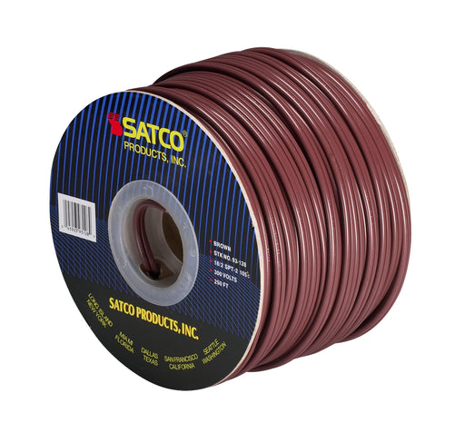 SATCO/NUVO Lamp And Lighting Bulk Wire 18/2 SPT-2 105C 250 Foot/Spool Brown (93-128)