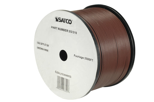 SATCO/NUVO Lamp And Lighting Bulk Wire 18/2 SPT-2 105C 2500 Foot/Reel Brown (93-310)