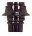 SATCO/NUVO Candelabra European Style Socket Brown Phenolic 4 Piece Full Uno Thread And Ring 1/8 IP Screw Terminals 75W 125V (80-1094)