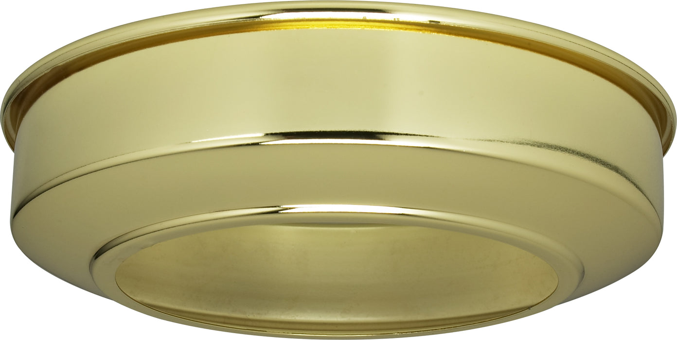 SATCO/NUVO Canopy Extension Brass Finish 5-3/4 Inch Diameter Fits 5 Inch Canopy 1-1/2 Inch Extension (90-242)