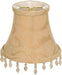 SATCO/NUVO Clip On Shade Beige Beaded Floral 3 Inch Top 5 Inch Bottom 4-1/4 Inch Side (90-2358)