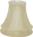 SATCO/NUVO Clip On Shade Beige Leather Look 3 Inch Top 5-1/2 Inch Bottom 5-1/4 Inch Side (90-2524)