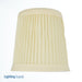 SATCO/NUVO Clip On Shade Beige Pleated Round 3 Inch Top 4 Inch Bottom 4 Inch Side (90-1273)