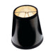 SATCO/NUVO Clip On Shade Black Round With Gold Interior 3 Inch Top 4 Inch Bottom 4 Inch Side (90-1274)