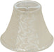 SATCO/NUVO Clip On Shade Cream Leaf Linen 3 Inch Top 6 Inch Bottom 4-1/2 Inch Side (90-2488)