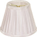 SATCO/NUVO Clip On Shade White Folded Pleat 3 Inch Top 5 Inch Bottom 4 Inch Side (90-2364)