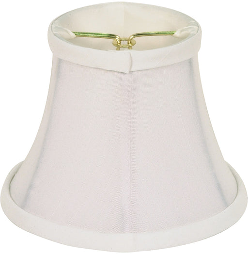 SATCO/NUVO Clip On Shade White Shantung 3 Inch Top 5 Inch Bottom 4-1/4 Inch Side (90-2360)