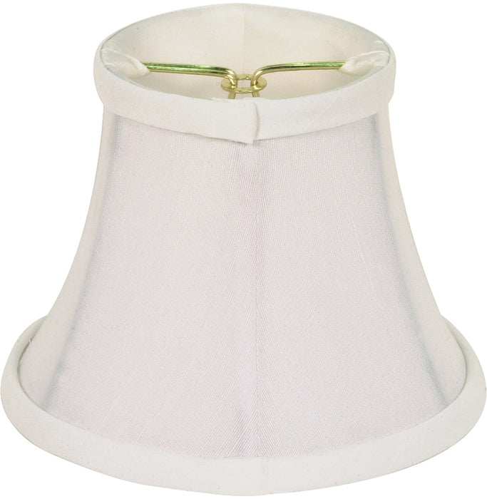 SATCO/NUVO Clip On Shade White Shantung 3 Inch Top 5 Inch Bottom 4-1/4 Inch Side (90-2360)