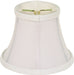 SATCO/NUVO Clip On Shade White Shantung 3 Inch Top 5 Inch Bottom 4-1/4 Inch Side (90-2360)